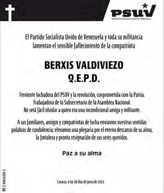 Obituario Berxis Valdivieso-Fidel Ernesto Vasquez (1)